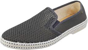 img 1 attached to Rivieras Men's Classic Slip-On Sneakers in Anthracite - Stylish Loafers & Slip-Ons for Men