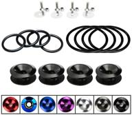 aerobon jdm bumper quick release 🔓 kit with replacement o-ring set (8 pieces, black) logo