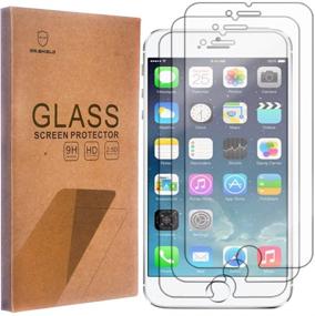 img 3 attached to 📱 Premium 3-Pack: Mr. Shield Tempered Glass Screen Protector for iPhone 6 Plus/6S Plus - Japan Glass with 9H Hardness & Lifetime Replacement