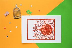 img 2 attached to 🌻 Metal Sunflower Frame Cutting Dies: Create Stunning Card Designs with Summer Autumn Flower Rectangle Background Die Cuts for Scrapbooking & DIY Crafts