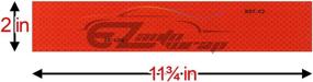 img 1 attached to 🚧 EZAUTOWRAP DOT-C2 Conspicuity Reflective Tape Red 1 Foot Safety Warning Trailer RV - 5 Strips for Enhanced Visibility (5 Feet)