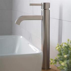 img 2 attached to 💧 Kraus Ramus FVS-1007SN Single Lever Vessel Bathroom Faucet in Satin Nickel