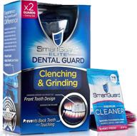 protect your teeth with smartguard elite dental guard: 2 guards + storage case & cleaning crystals – tmj dentist designed night guard for clenching & grinding. made in usa. logo