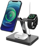 🔌 4-in-1 fast wireless charging stand for iphone 13/13 pro/13 pro max/12 pro/12 mini/samsung, wireless dock station for iwatch se/6/5/4, airpods 2/pro, apple pencil logo