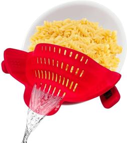 img 4 attached to DOERVISIT Silicone Snap Strainer Spaghetti