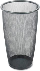 img 4 attached to 🗑️ Safco Products 9718BL Onyx Mesh Round Waste Bin, 9-Gallon Capacity, Black