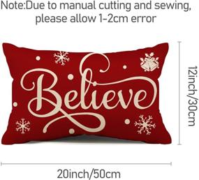 img 1 attached to Christmas Believe Snowflake Outdoor Pillowcase