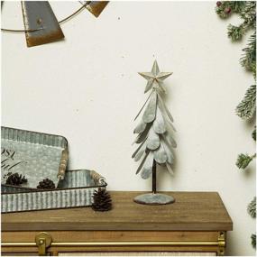 img 3 attached to Glitzhome Galvanized Christmas Ornament Display Seasonal Decor