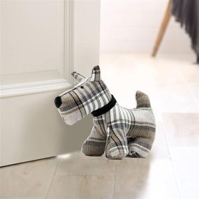 img 4 attached to 🐶 Kez Door Stopper - Puppy Design | Weighted Animal Interior Fabric Door Stopper | Wall Protectors | Anti-Collision Decorative Upgrade | 3.3lb Weight