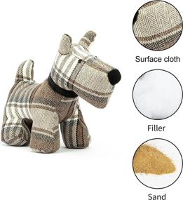 img 2 attached to 🐶 Kez Door Stopper - Puppy Design | Weighted Animal Interior Fabric Door Stopper | Wall Protectors | Anti-Collision Decorative Upgrade | 3.3lb Weight