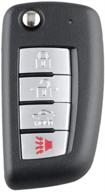 uncut car remote key fob combo compatible with altima maxima 350z armada quest sentra/ex35 fx35 fx45 g35 i35 q45 qx56 kbrastu15, cwtwb1u758, id 46 - keyless replacement logo