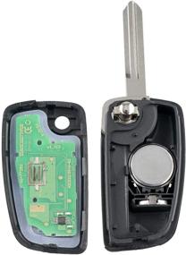 img 2 attached to Uncut Car Remote Key Fob Combo Compatible with Altima Maxima 350Z Armada Quest Sentra/EX35 FX35 FX45 G35 I35 Q45 QX56 KBRASTU15, CWTWB1U758, ID 46 - Keyless Replacement