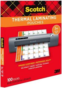 img 2 attached to 100-Pack Scotch Thermal Laminating Pouches for Letter Size Sheets (8.9 x 11.4 Inches) - TP3854-100