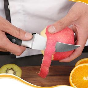 img 1 attached to Peeling Knife Stainless Non Slip Ergonomic