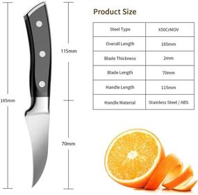 img 3 attached to Peeling Knife Stainless Non Slip Ergonomic
