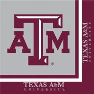 салфетки для обеда texas aggies, 20 шт. логотип