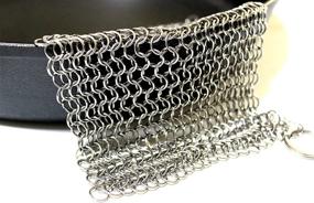 img 1 attached to Stainless Steel Chainmail Scrubber Cast