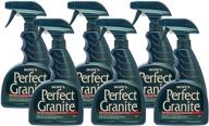 hope's granite perfect granite and marble countertop cleaner, stain remover and polish - 6-pack, 22 ounce each (ammonia-free) logo