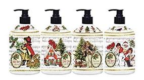 img 3 attached to 🌲 Holiday Greetings Hand Soap Collection by Home & Body - 21.5 FL, Infused with Essential Oils - Holly Berry, Candy Cane & Pine Forest (Set of 4)