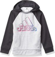 👚 активная одежда для девочек: толстовка adidas fleece pullover heather для максимального комфорта логотип