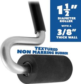 img 3 attached to 🔨 Fulton Long Handle J Roller | Thick Rubber Roller 1-1/2” Dia. x 2-7/8” W | Ideal for Veneers, Laminate, Wall Coverings, and Edge Banding | Maximum Pressure Adhesion