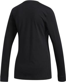 img 3 attached to 👚 adidas Women's Basic Badge of Sport Long Sleeve Tee: Comfortable and Stylish Performance Wear for Women