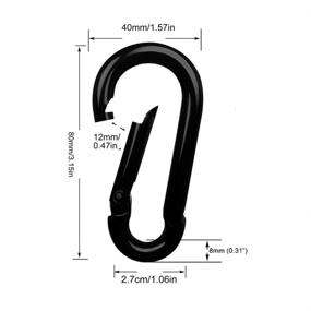 img 3 attached to Carabiner Spring Outdoor Camping Hammock