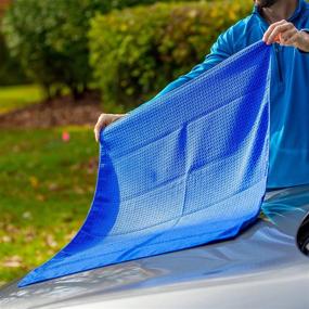 img 1 attached to 🛀 Viking Car Care Waffle Weave Drying Towel - 7 sq ft, Royal Blue