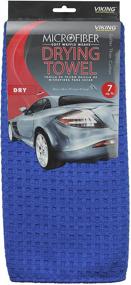 img 4 attached to 🛀 Viking Car Care Waffle Weave Drying Towel - 7 sq ft, Royal Blue