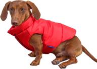 🧥 django puffer dog jacket and reversible cold weather coat with complete coverage and windproof protection - optimal seo-friendly product title logo