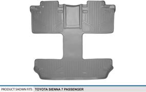 img 2 attached to 🚗 Grey MAXLINER Floor Mats for 2011-2018 Toyota Sienna 7 Passenger Model - 2nd and 3rd Row Liner