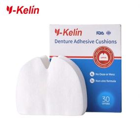 img 2 attached to 🦷 Y-Kelin Denture Adhesive Cushion - 30 Pads, Upper Denture Adhesive, Pack of 2, Natural Strong Hold, Comfortable Denture Cushions, Denture Pads