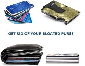 img 2 attached to 💼 Mosiyeef Ultra Thin Stainless Steel Men's Accessories for Wallets, Card Cases & Money Organizers: A Minimalist Choice
