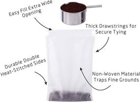 img 1 attached to ☕️ Convenient Cold Brew Coffee Bags - 25 Pack - Hassle-Free Cold Brew Concentrate with No Mess - 6"x10" Drawstring Filter Bags