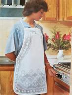 🌸 adult size fine white lace apron with hearts and flower pattern - ideal for kitchen and cooking логотип