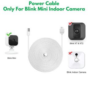 img 3 attached to 🔌 25ft/7.5m Power Cable for Blink Mini Security Camera - USB Extension Cord for Continuous Charging of Your Blink Mini Indoor Plug-in Smart Camera (Plug and Camera Not Included)