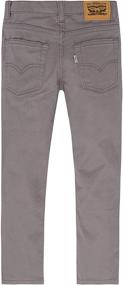 img 3 attached to 👖 Максимальный комфорт в брюках Levi's Boys' 511 Slim Fit с мягким щеточным покрытием.