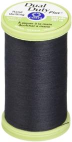 img 1 attached to Coats &amp; Clark Dual Duty Plus Hand Quilting Thread in Black - 325 Yards - S960-0900 - Pack of 3