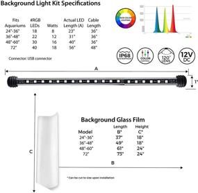 img 2 attached to 🌈 Enhanced SEO: CURRENT USA Serene Background Light Kit with Background Film, Wireless Remote, and LED Light Shades for Color Therapy