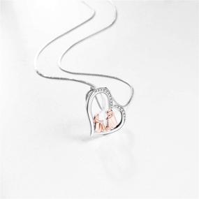 img 1 attached to Sterling Silver Heart Pendant Necklace: Always My Sister Forever My Friend - Ideal Sister Gifts for Birthday, Christmas, Women, Best Friend, and Classmates