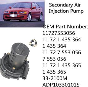 img 3 attached to High-Quality 11727553056 Secondary Air Injection Pump for B-M-W E46 323i 323ci 325i 325ci 328i 328ci 330i 330xi 1999-2005 - AKWH