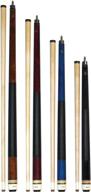 🎱 set of 4 short kids pool cues lcs, stained maple, canadian hardrock maple shaft, 13mm tip, various lengths: 36", 42", 48", 52 логотип