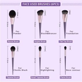 img 1 attached to YueCan Makeup Brush Set: 13-Piece Cosmetic Brushes Kit for Flawless Makeup Application with Bonus Brush Cleaner - Premium Synthetics, Perfect for Foundation, Powder, Concealers, Eye shadows, Blush!