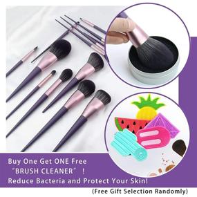 img 3 attached to YueCan Makeup Brush Set: 13-Piece Cosmetic Brushes Kit for Flawless Makeup Application with Bonus Brush Cleaner - Premium Synthetics, Perfect for Foundation, Powder, Concealers, Eye shadows, Blush!