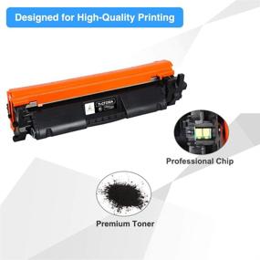 img 1 attached to 🖨️ TRUE IMAGE Compatible Toner Cartridge 2-Pack for HP 30A CF230A 30X CF230X Printer - High-Quality Black Ink Replacement for MFP M227fdw M203dw M227fdn M203d M203dn M227