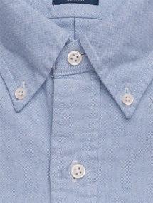 img 2 attached to 👔 Classic Oxford Longsleeve Buttondown in Classic White - Men's Clothing and Shirts