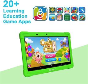 img 3 attached to Contixo Kids Tablet K101A, 10-inch HD, ages 3-7 Toddler Tablet with Camera, Parental Control, Android 10, 32GB, WiFi, Educational Tablet for Children with Certified Apps and Kid-Proof Case, Green