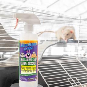 img 1 attached to 🧼 Top-Notch Small Animal Cage Cleaner - Effortlessly Cleans & Eliminates Messes & Odors - Ideal for Hamsters, Mice, Rats, Guinea Pigs, Ferrets - Proudly USA Made