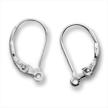 sterling earrings lever classic silver logo