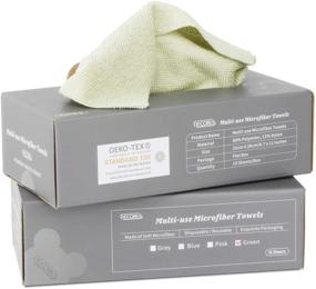 img 4 attached to 🧼 30-Pack Cleaning Cloth Microfiber Set: Super Absorbent Dish Towels with Box - Lint Free, Soft & All-Purpose - Ideal for Kitchen, House, Car, Window Cleaning, and More! Perfect as Gifts.